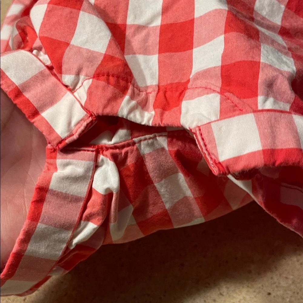 GAP Red and White Checkered Kids Romper
